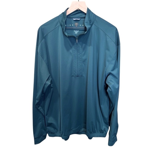 Nike Golf Men's Jacket Dri-Fit 1/2 Zip Front Pull Over Deep Green Size-XL NWOT - Picture 1 of 5